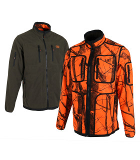 Flisinė striukė AKAH HOUSE OF HUNTING dvipusė CAMO BLAZE