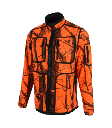 Flisinė striukė AKAH HOUSE OF HUNTING dvipusė CAMO BLAZE