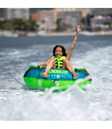 Pripučiamas vandens atrakcionas Jobe Rumble 1P Žaliai mėlynas