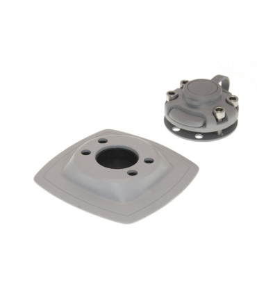 Universalus užraktas su montavimo platforma skirta pripučiamoms valtims