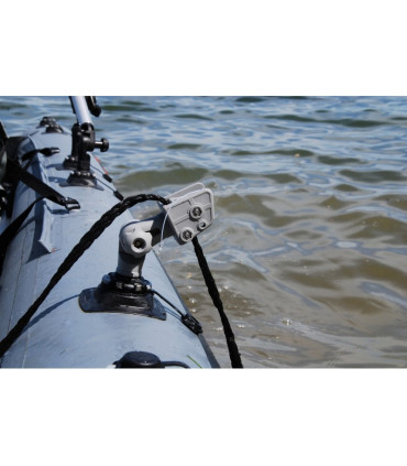 Inkaro virvės fiksavimo mazgas su sukamuoju mechanizmu