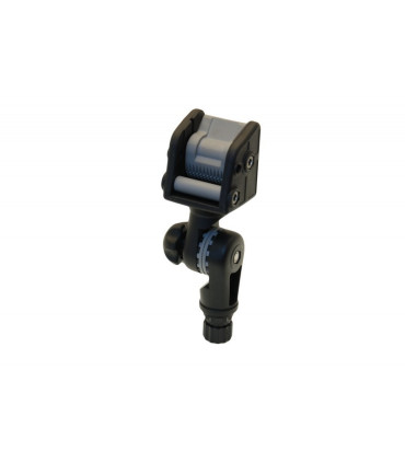 Inkaro virvės fiksavimo mazgas su sukamuoju mechanizmu