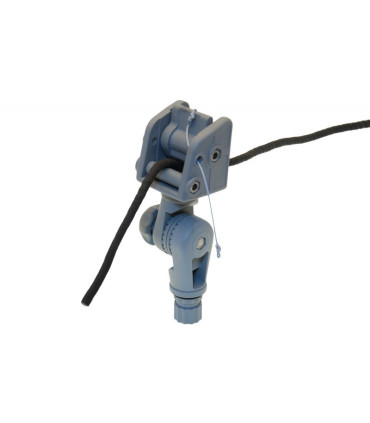 Inkaro virvės fiksavimo mazgas su sukamuoju mechanizmu