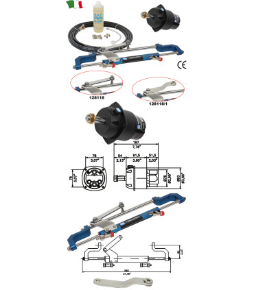 Hidraulinė GF90BT vairavimo sistema iki 80AG