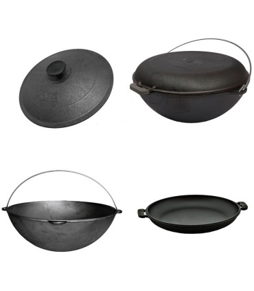 Totoriškas špižinis puodas kazanas su dangčiu, 8 l