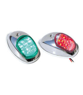 Navigacinės šviesos, žalia,raudona nerūdijantis plienas