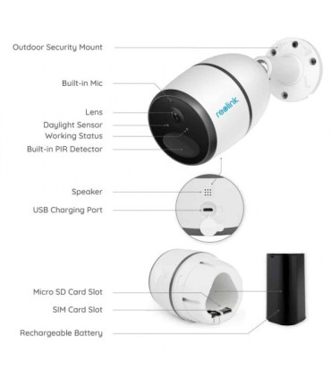 Stebėjimo kamera Reolink Go 4G