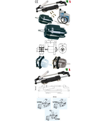 Hidraulinė ULTRAFLEX vairavimo sistema iki 300AG