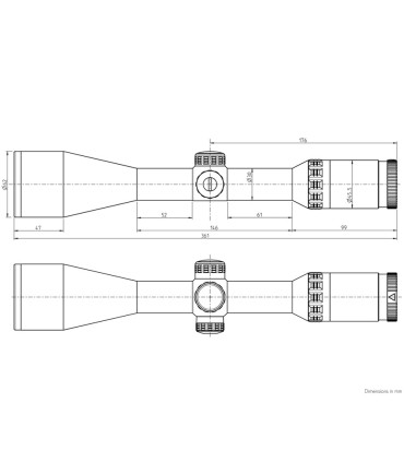 Optinis Taikiklis Kahles Helia 2.4-12x56i