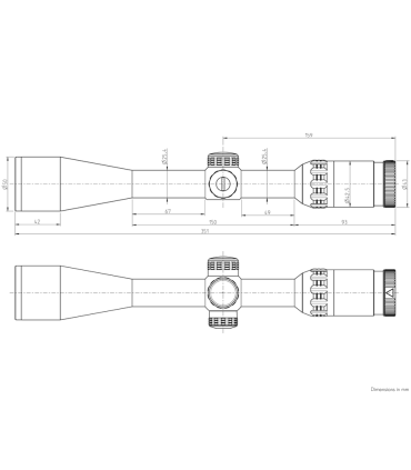 Optinis Taikiklis Kahles HELIA 3 4-12x44i tinklelis: 4DOT