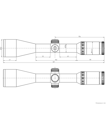 Optinis Taikiklis Kahles HELIA 2,4-12x56i SR tinklelis: 4DOT