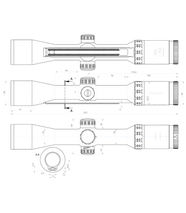 Optinis Taikiklis Kahles HELIA 1,6-8x42i SRi tinklelis: 4-Dot