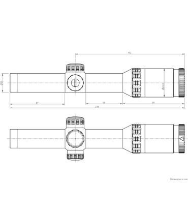 Optinis Taikiklis Kahles HELIA 1-5x24i SR tinklelis: 4-DH