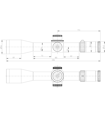 Optinis Taikiklis Kahles K312i 3-12x50  windage/left tinklelis: Mil7