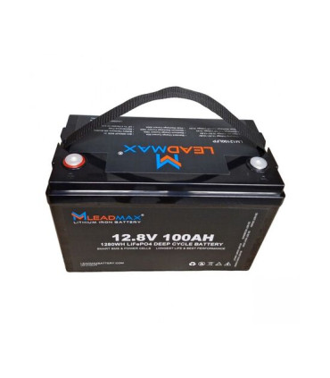 AKUMULIATORIUS LEADMAX LIFEPO4 (12.8V, 100AH)