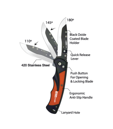 Peilis AccuSharp® Razor Knife ACC orange