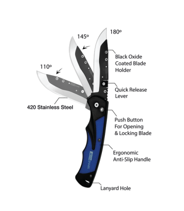 Peilis AccuSharp® Razor Knife ACC blue