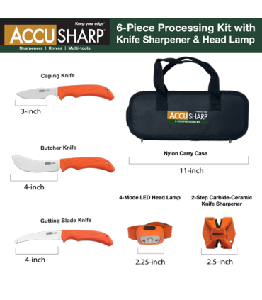 Peilių rinkinys AccuSharp®  6-Piece processing kit