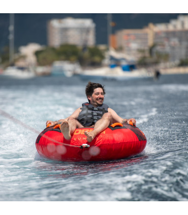 Pripučiamas vandens atrakcionas Jobe Rumble Towable 1P raudonas