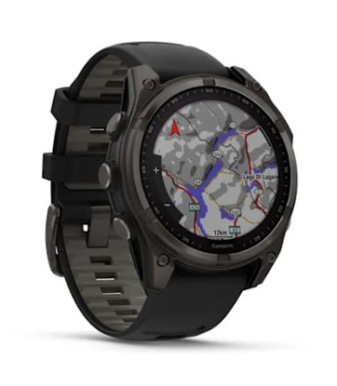 Išmanusis laikrodis GARMIN „fēnix® 8“ – 47 mm, „Solar“, „Sapphire Black“