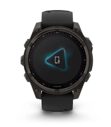 Išmanusis laikrodis GARMIN „fēnix® 8“ – 47 mm, „Solar“, „Sapphire Black“