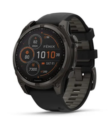 Išmanusis laikrodis GARMIN „fēnix® 8“ – 51 mm, „Solar“, „Sapphire Black“