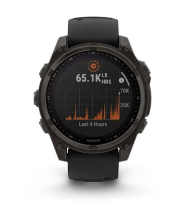 Išmanusis laikrodis GARMIN „fēnix® 8“ – 51 mm, „Solar“, „Sapphire Black“