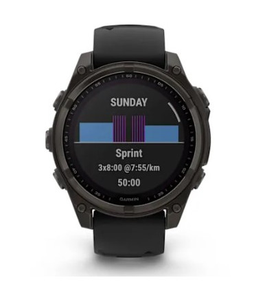 Išmanusis laikrodis GARMIN „fēnix® 8“ – 51 mm, „Solar“, „Sapphire Black“