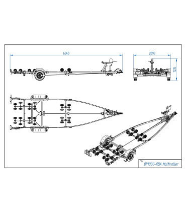 Priekaba BP1000-RBA Multiroller